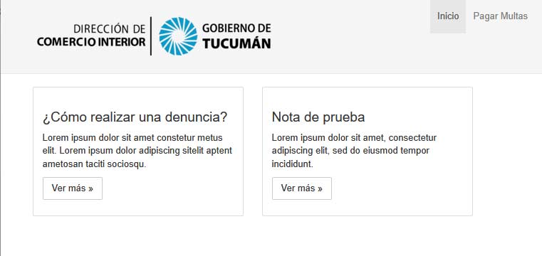 Sistema de pago de multas Defensa del Consumidor