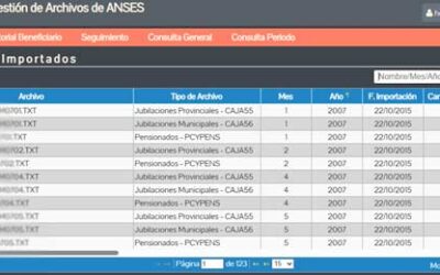 Sistema de Gestión de Archivos de Haberes de Jubilados y Pensionados